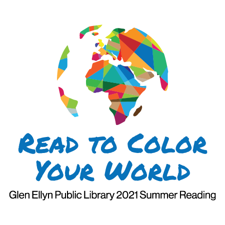 Colorful globe with Read to Color Your World written below